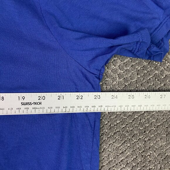 Marine Layer Signature Crew Tee T Shirt Men's XL Blue Supima Cotton Short Sleeve - Picture 7 of 9